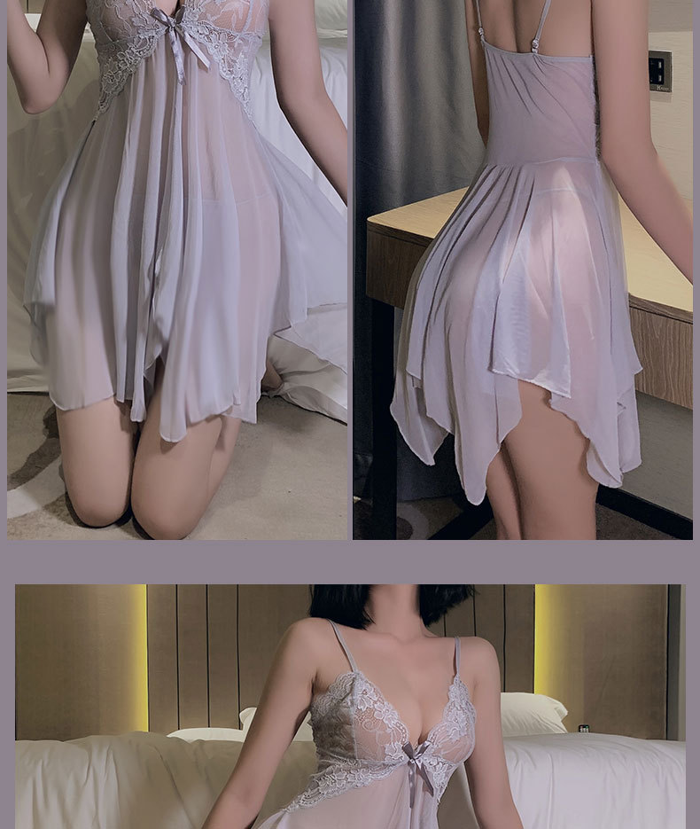 网纱透视诱惑睡衣欧美法国外贸情趣内衣性感吊带睡裙套装成人用品  GASZ-情趣内衣8468详情13