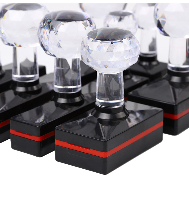 经典复古亚克力手柄塑料印章拼音英文花纹印章田字格系列学生印章详情16