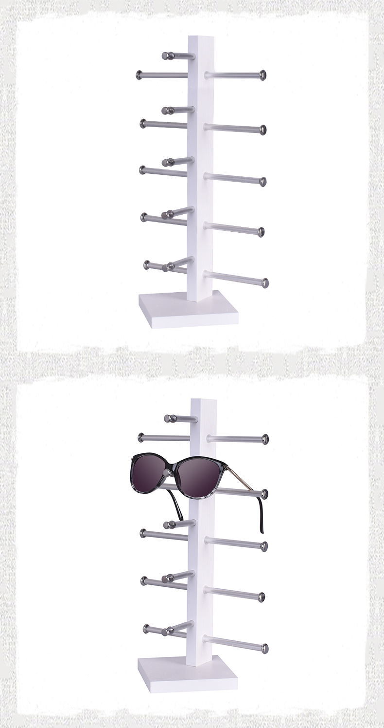 Glasses display stand, single-row optical store, sunglasses storage, desktop sunglasses display stand, glasses display rack pic 14