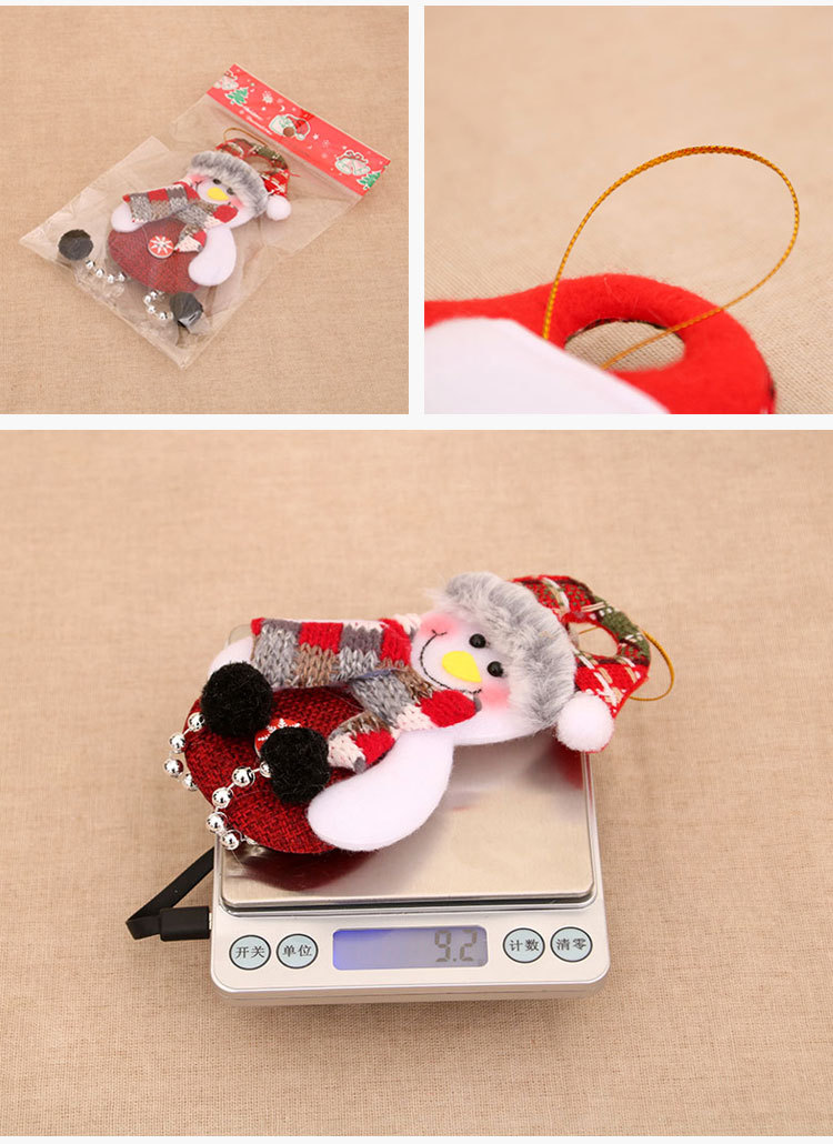 跨境新款圣诞节装饰用品老人小挂件 圣诞树配件布艺小挂饰礼物详情10