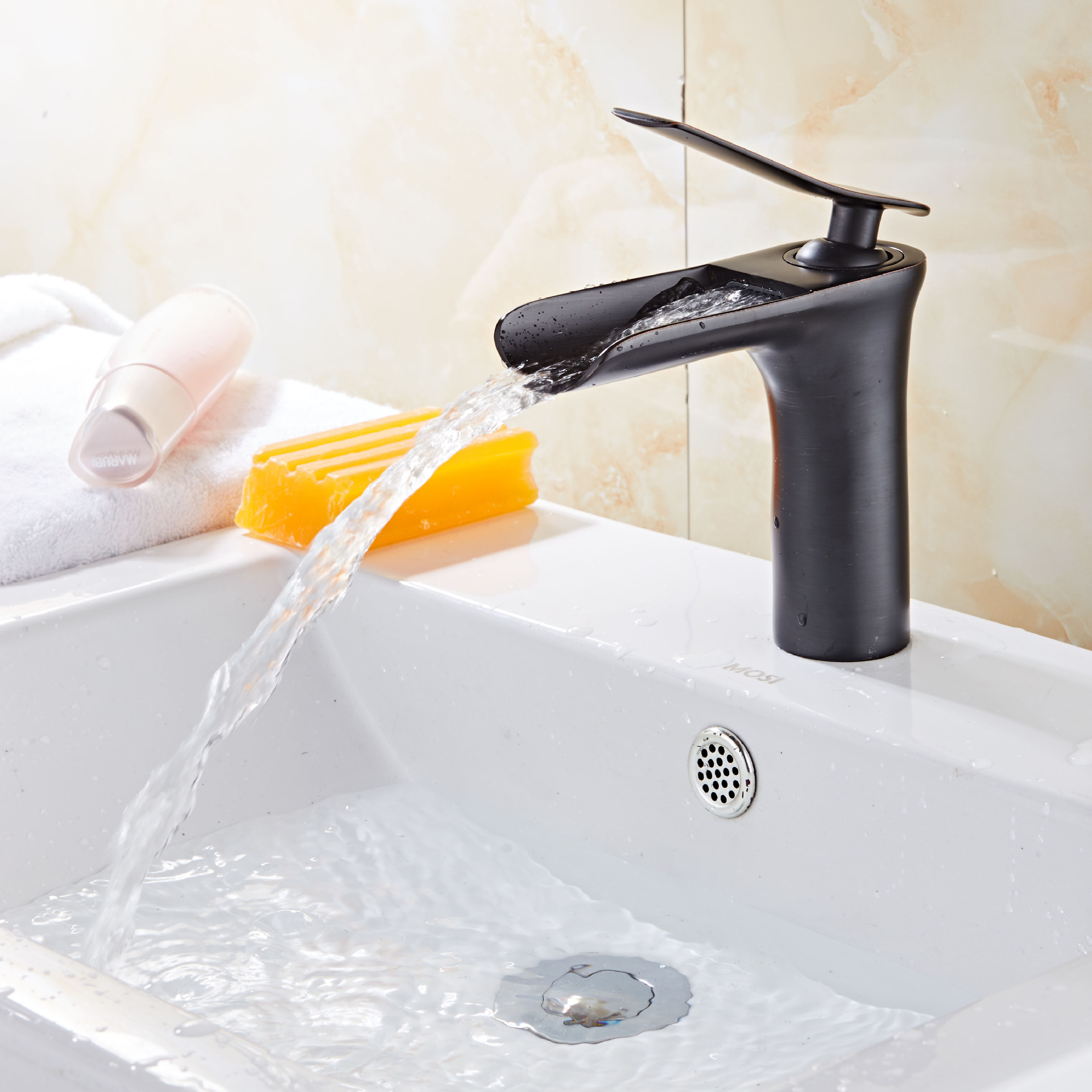 Direct sales of European-style antique all-copper black faucets. All-copper European-style antique cold and hot basin faucets and waterfall faucets pic 33