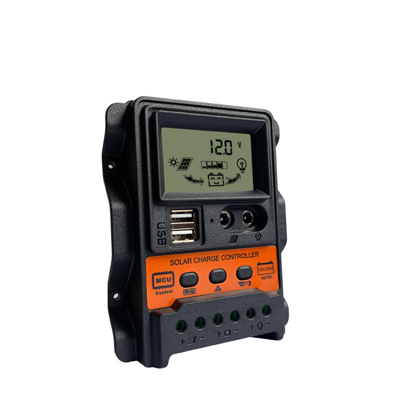 Dual DC current display 12V24V solar charging controller LCD USB solar controller for charging mobile phones pic 16