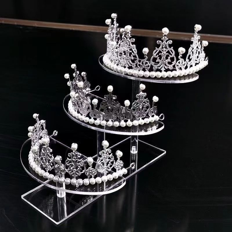 透明亚克力手办架多层方形化妆品香水公仔古玩展示首饰摆件展架详情25