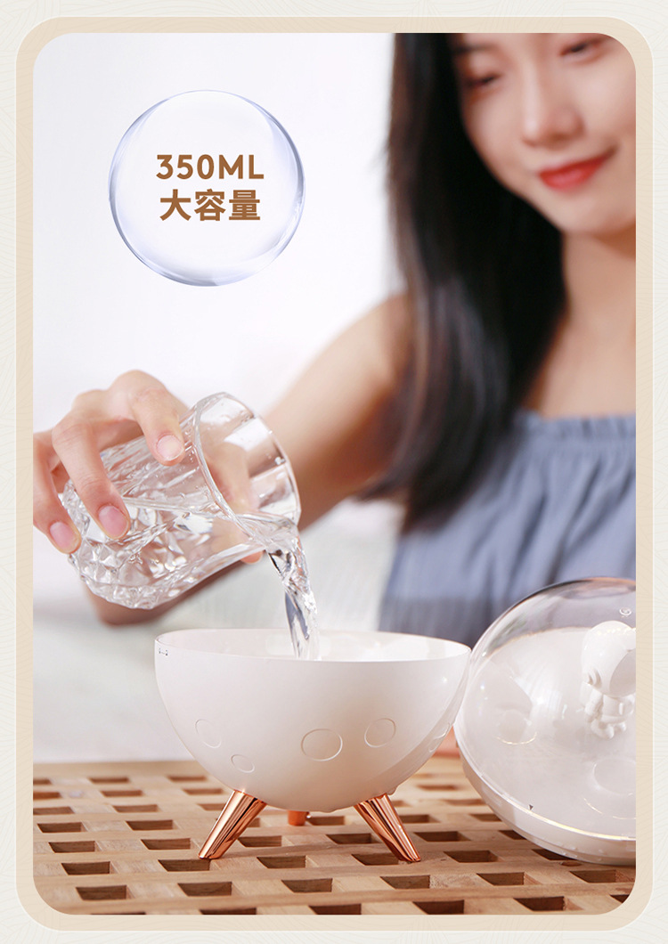 New Astronaut humidifier, Astronaut wireless large-capacity desktop home ambient light humidifier, water Replenishment device pic 19