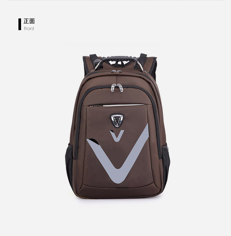 飙王休闲背包电脑包 新款商务双肩包绣花大容量双肩背包详情11