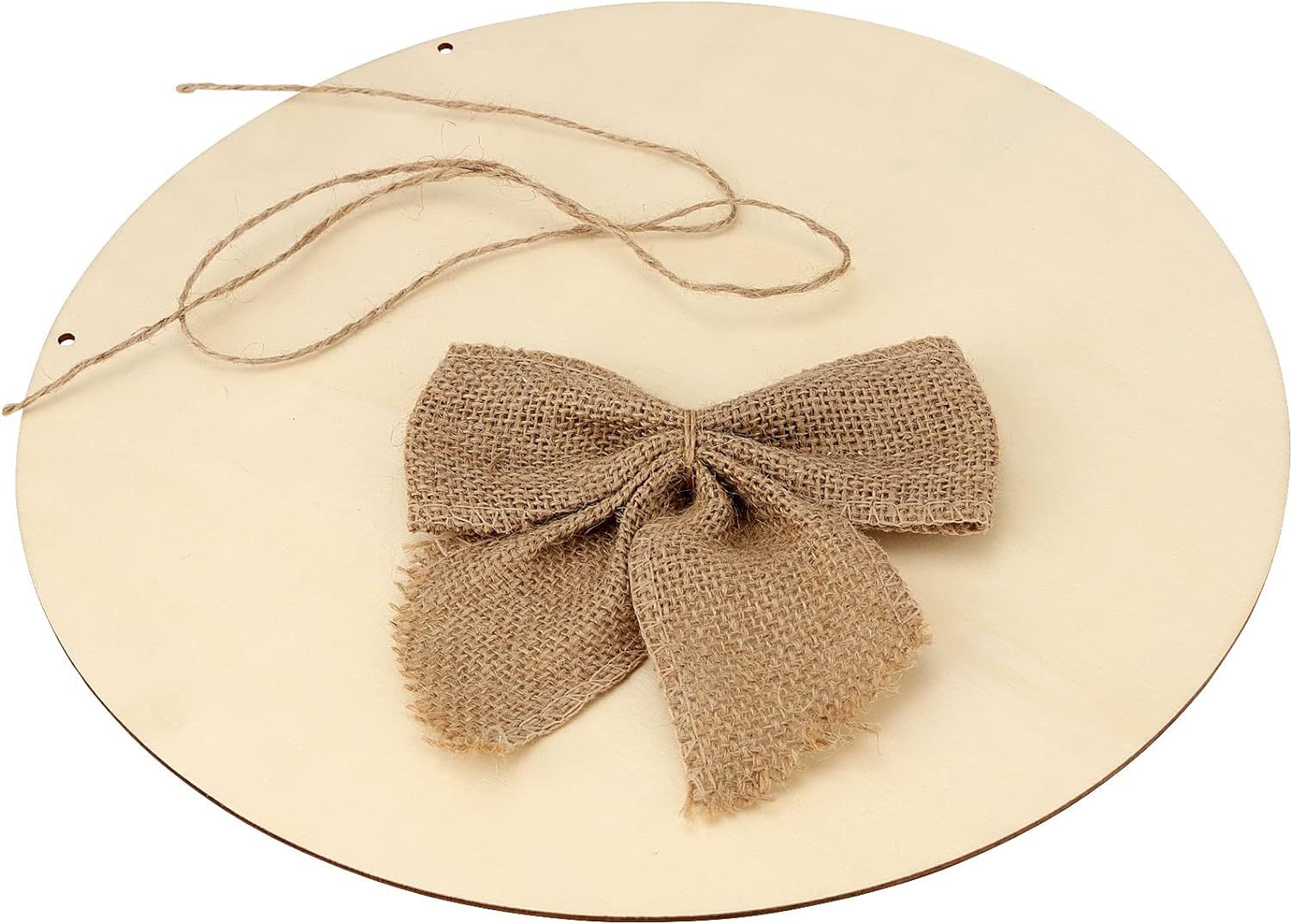 30cm打孔圆形门牌挂牌木制空白圆木片工艺品DIY木质圣诞节日装饰详情15