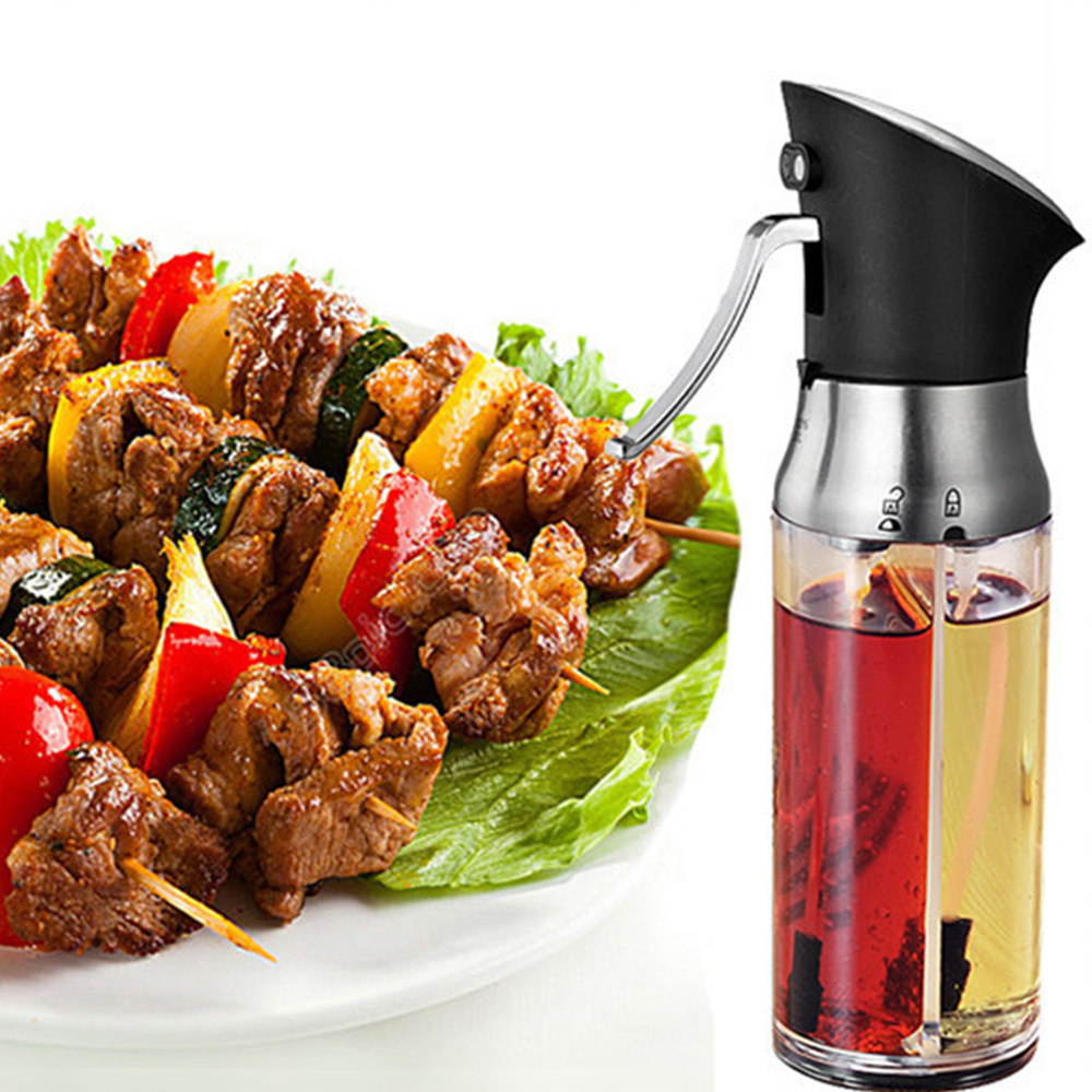 Adjustable oil and vinegar dual-purpose household kitchen spray seasoning oil bottle, barbecue spray bottle pic 2