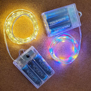 Remote-controlled Christmas tree, green wire LED copper wire light, star color light, string light, starry sky, courtyard green plant, rattan flower wreath light pic 7