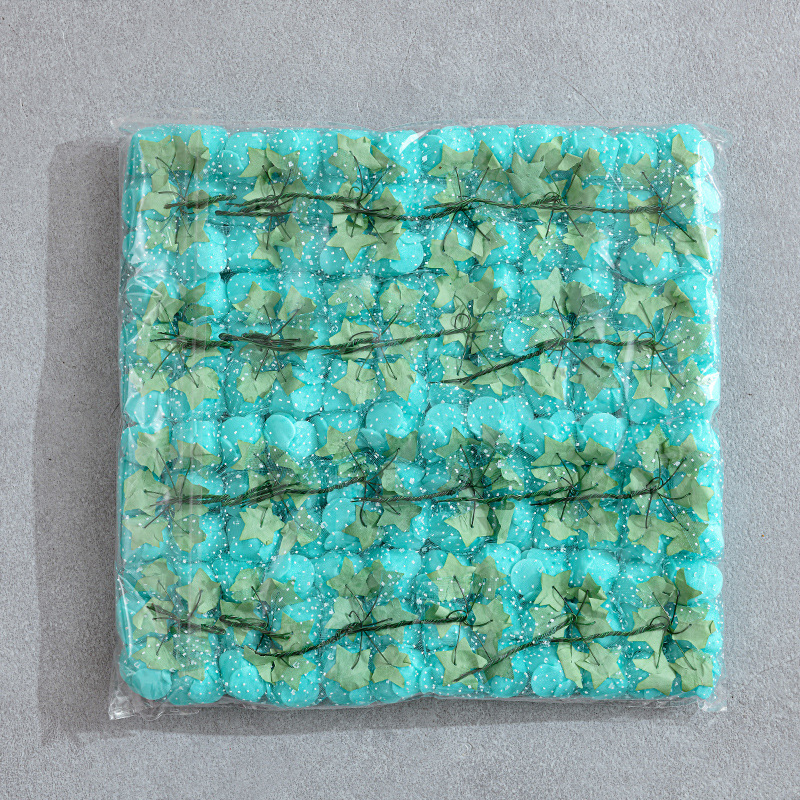 144朵pe泡沫花2.5厘米蕾丝玫瑰花婚庆花环假花新娘手腕花手编配件详情6