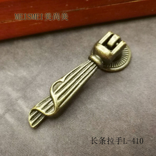 Mini lock, antique lock head, Chinese-style aged box padlock, retro copper-plated lock, old-fashioned ancient key lock, white pic 10