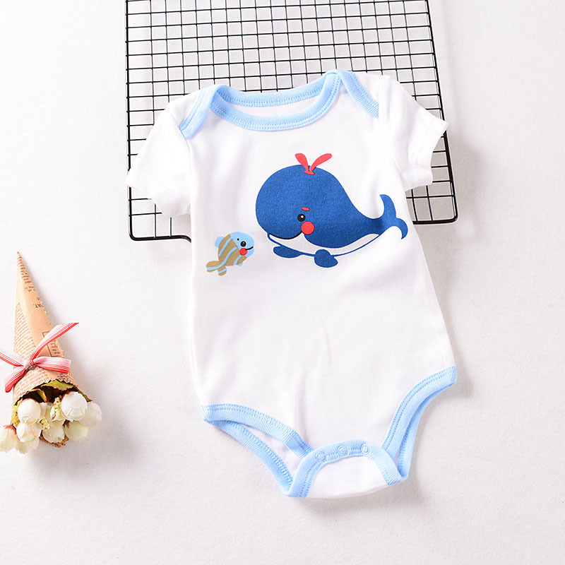 Summer 2021 new long-sleeved and short-sleeved crawling suits for infants and children aged 0-1, cartoon crawling suits, foreign trade miscellaneous styles, long-sleeved and short-sleeved crawling suits pic 15