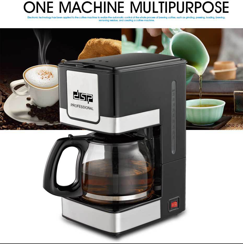 Cross-border 1.5L large-capacity fully automatic electric American-style drip coffee machine for home and office use pic 2