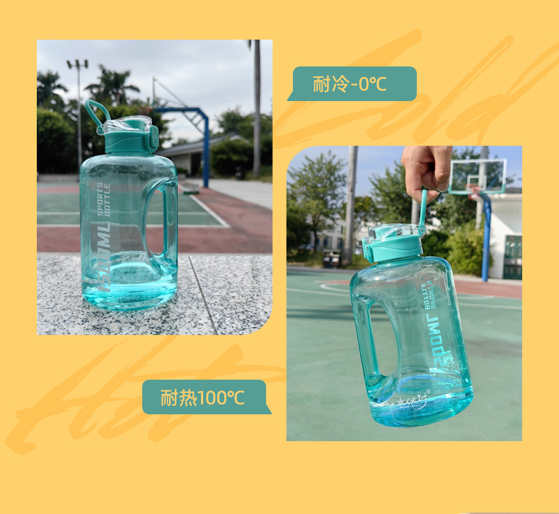 高颜值运动水杯Tritan塑料杯便携加厚运动水壶耐高温健身杯吨吨桶详情11
