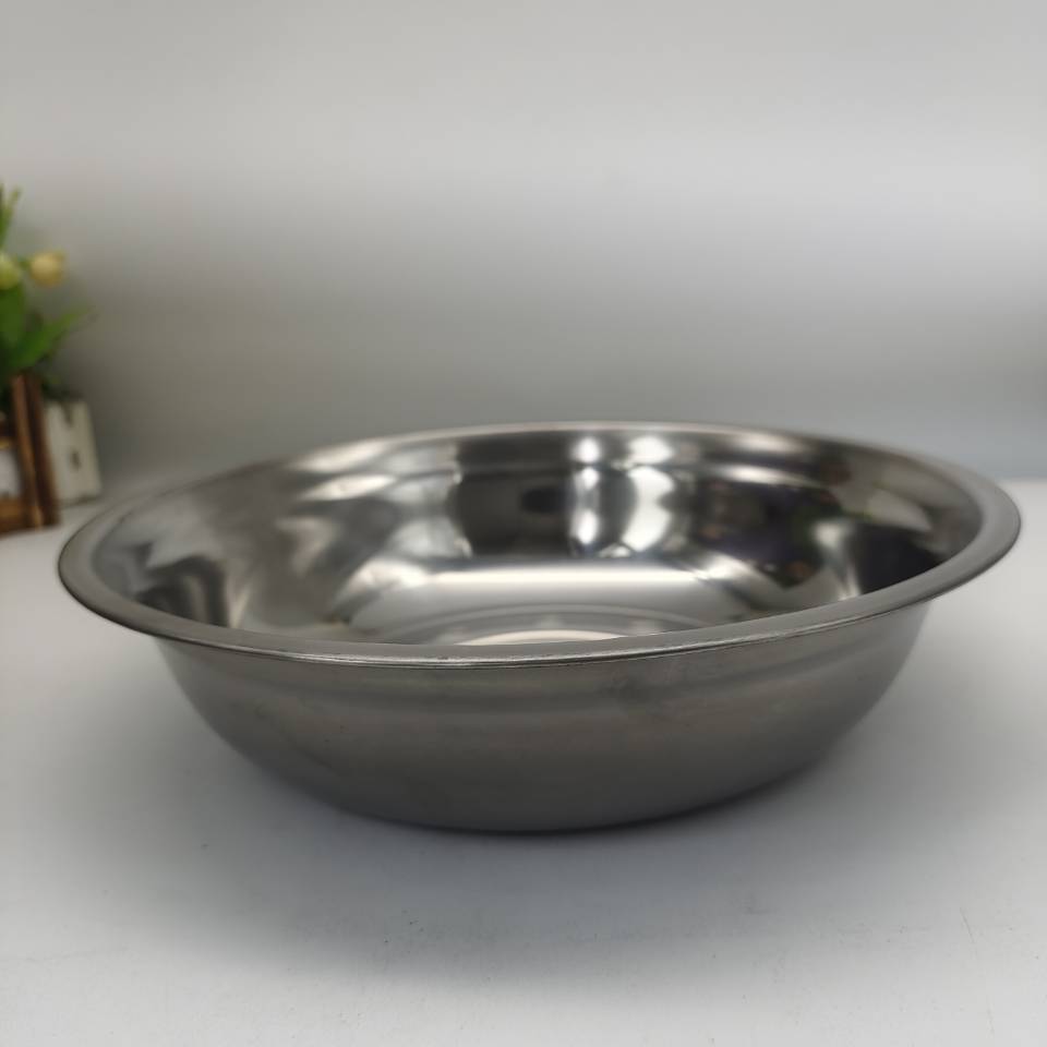 High-quality stainless steel basins, round soup basins, stainless steel tableware, vegetable basins, household stainless steel kitchenware, 2-yuan supply in Yiwu pic 16