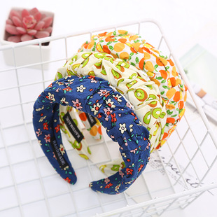 欧美纯色手工编织麻花头箍 亚马逊潮流单色辫子头扣 洗脸压发发饰详情5