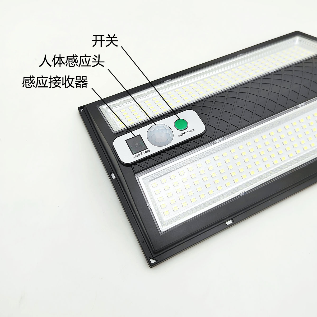 New solar lamps, solar street lamps with remote control, human body sensing, high-capacity outdoor courtyard lamps and villa lamps pic 6