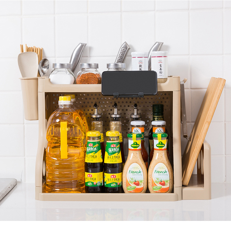 Y109-8812 Multi-functional assembly kitchen storage rack, seasoning rack, multi-layer chopstick and knife storage rack pic 20