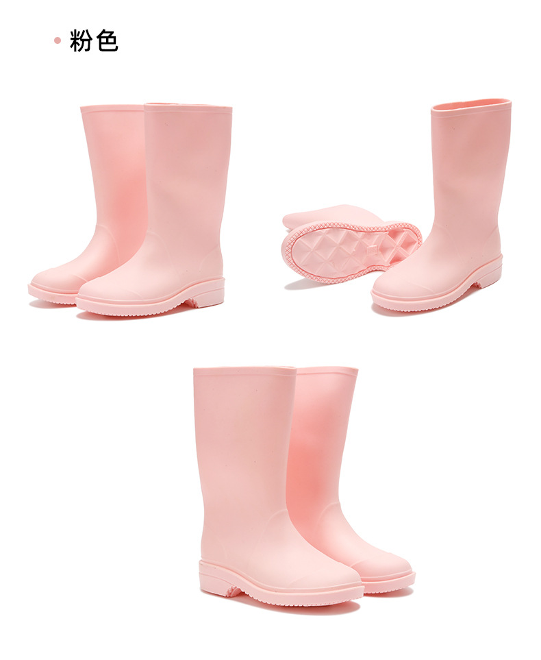 女士时尚新款中筒雨鞋PVC防滑防水耐磨套鞋胶鞋详情12