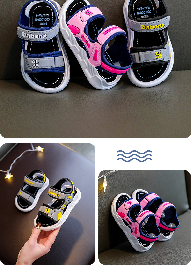 女童凉鞋夏2024新款软底防滑时尚中大童公主儿童小童女孩沙滩童鞋详情11