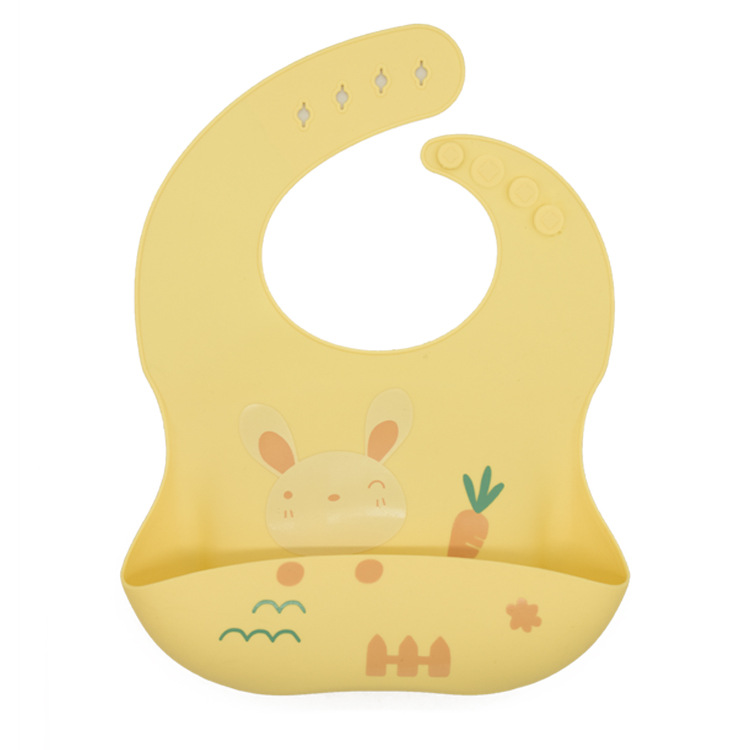 3D New animal cartoon series silicone bibs, baby food bibs, waterproof silicone bibs for babies to eat pic 9