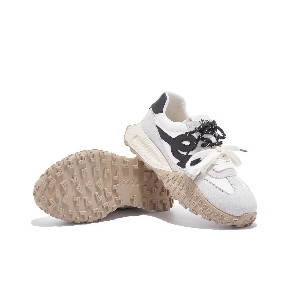 真皮7cm内增高德训鞋女鞋2025春夏季新款百搭厚底休闲运动阿甘鞋详情24