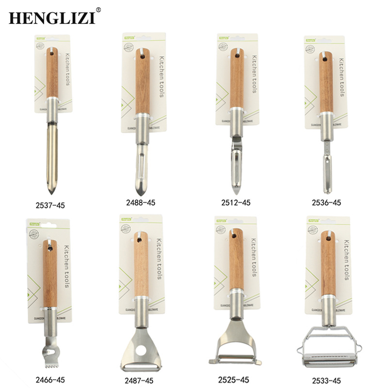 Cross-border stainless steel beech wood handle cheese grater, lemon grater, cheese grater, multi-functional kitchenware and miscellaneous items pic 9