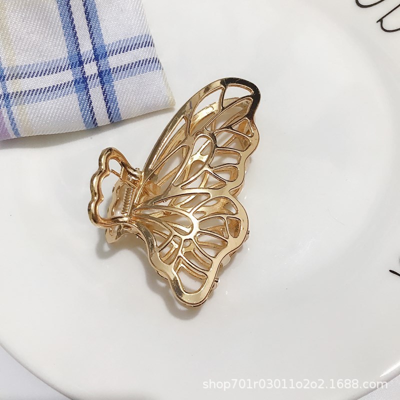 Factory direct sales of fashionable and simple hair clips, cross-border bestsellers, geometric alloy hair claws, bath grippers, hair accessories, hair clips wholesale pic 2