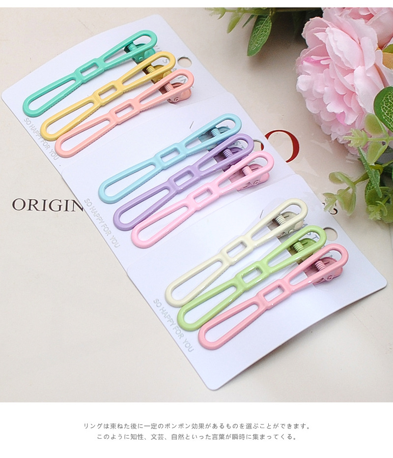 彩色气质侧边夹女前额刘海碎发夹鸭夹子发卡固定头发头饰顶夹发饰详情2