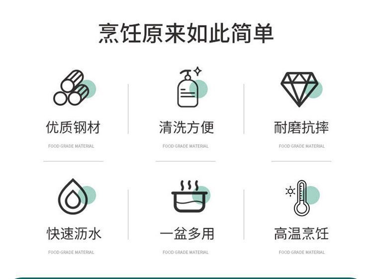 不锈钢盆沥水盆淘米漏盆切片切菜刨丝切丝器多功能家用洗菜盆面盆详情11