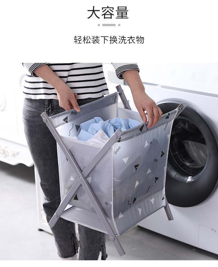Y109-6611 Oxford cloth folding dust-proof, dirty clothes and underwear storage basket, direct supply from Southeast Asian manufacturer pic 4