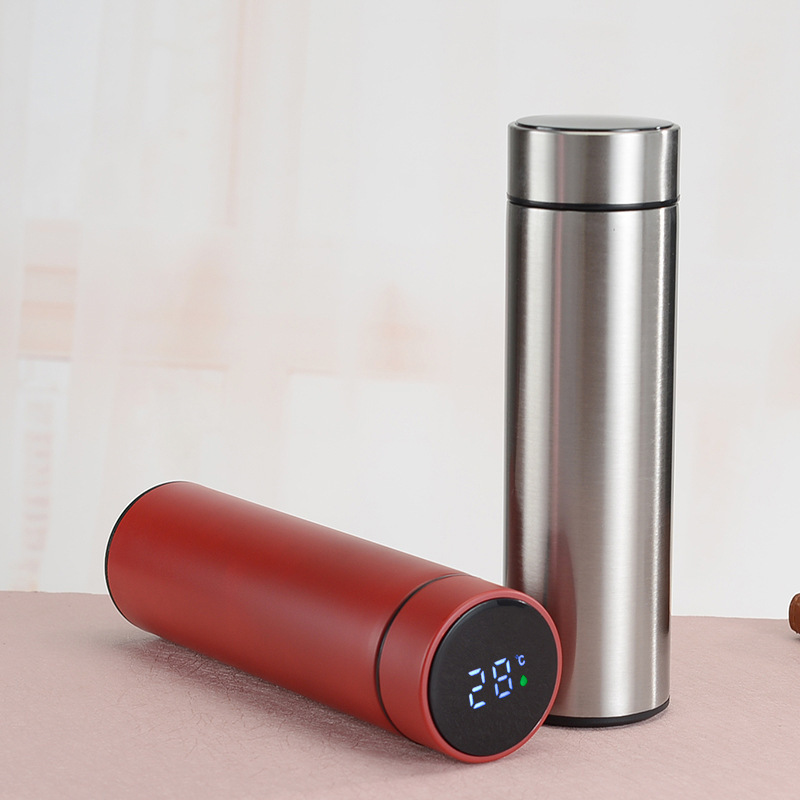 304 stainless steel insulated cup, smart temperature display, business straight cup, temperature measurement car water cup, gift cup, temperature cup pic 9