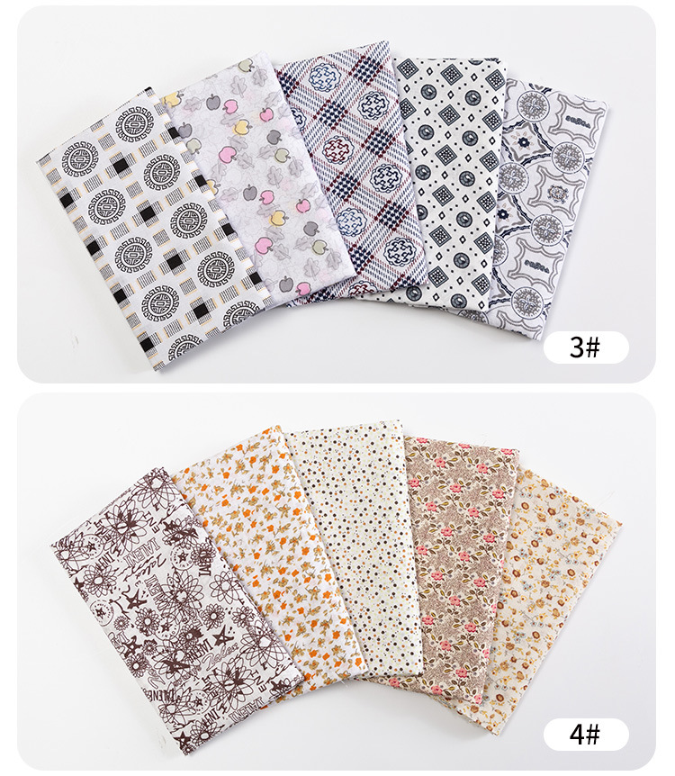 拼布布组纯棉平纹碎花布料 布头玩具碎花面料批发跨境diy手工拼布详情15