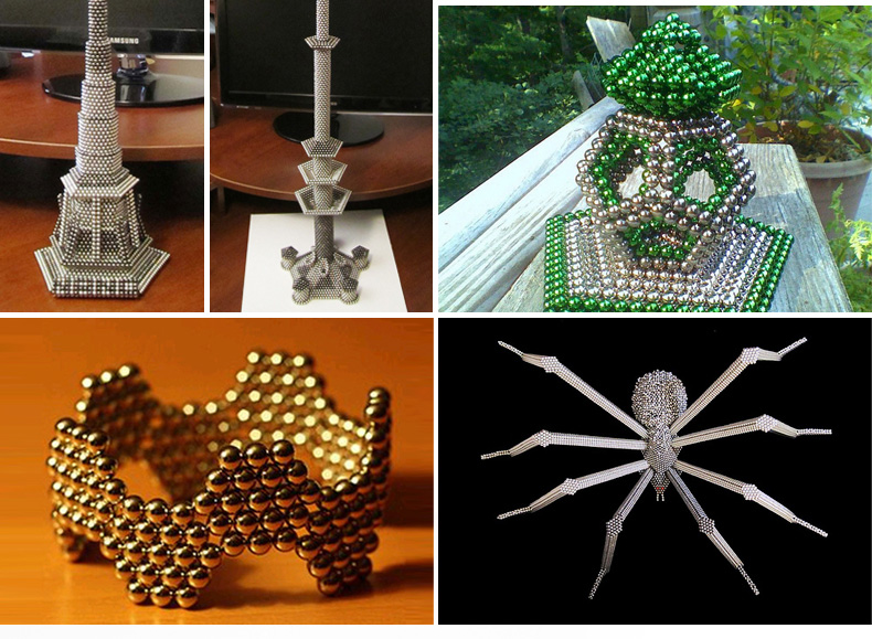 Stock de fábrica buckball 5mm216 piezas magic magnetic ball bucky ball cubo mágico puzzle creativo bloques de construcción juguetes pic 16