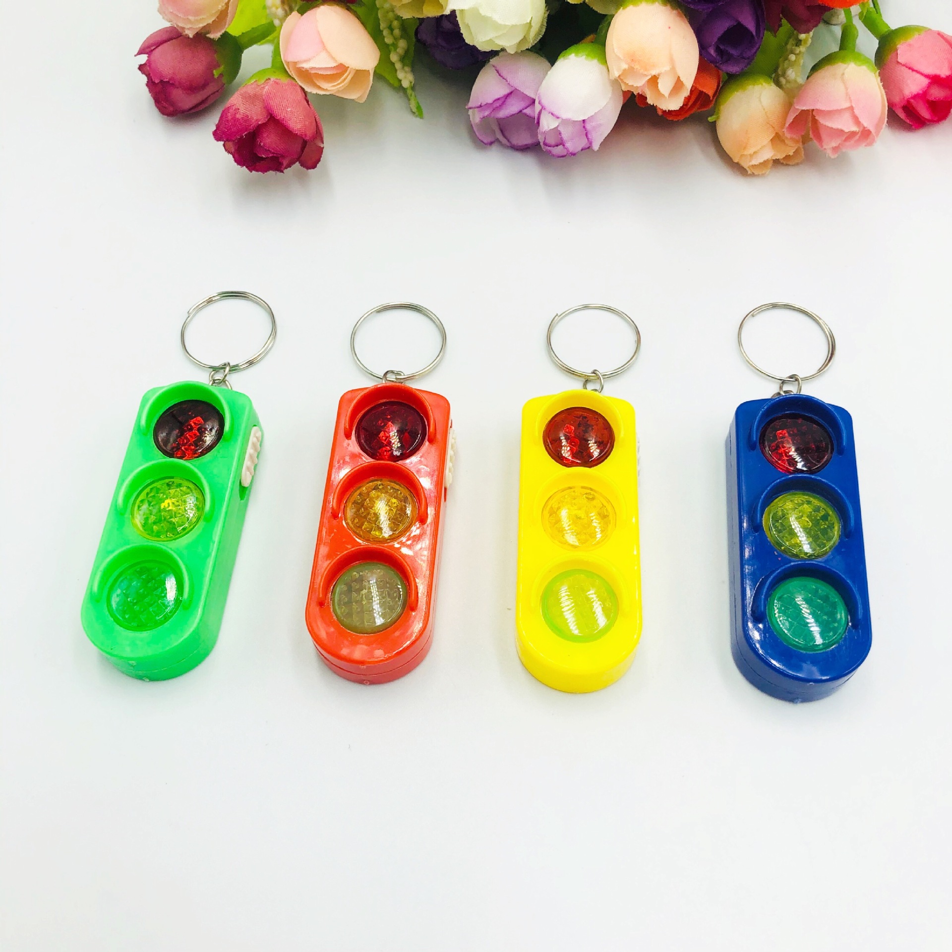 红绿灯钥匙扣灯发光挂件LED钥匙扣孩童发光玩具创意小礼品详情7