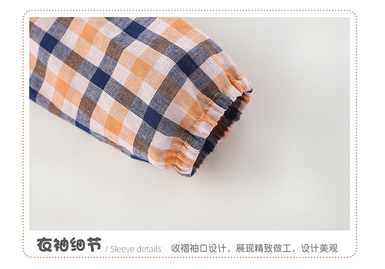 现货malwee女童连衣裙秋装新款欧美中小童洋气格子休闲长袖公主裙详情9