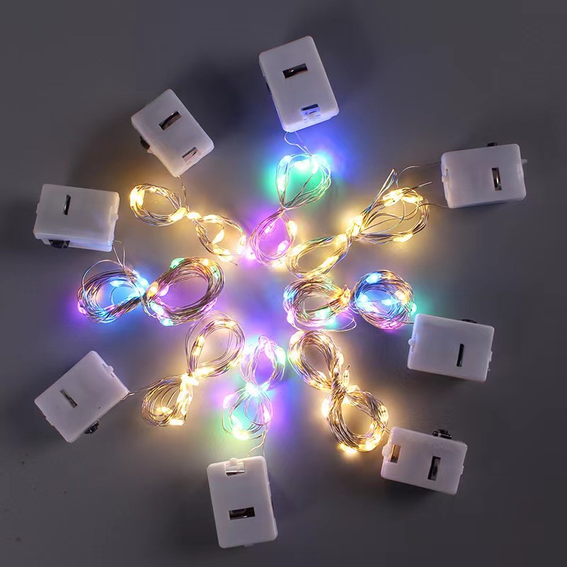 Led light lines, color three-level flashing, starry sky, birthday cake, flower balloons, decorative copper wire strip lights, string light strips pic 10