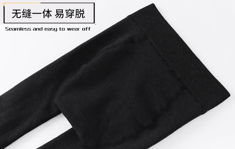 Autumn and winter edition, plus-size seven-color cotton warm one-piece cotton pants, thickened base tights, elastic fleece feet for chubby girls pic 6