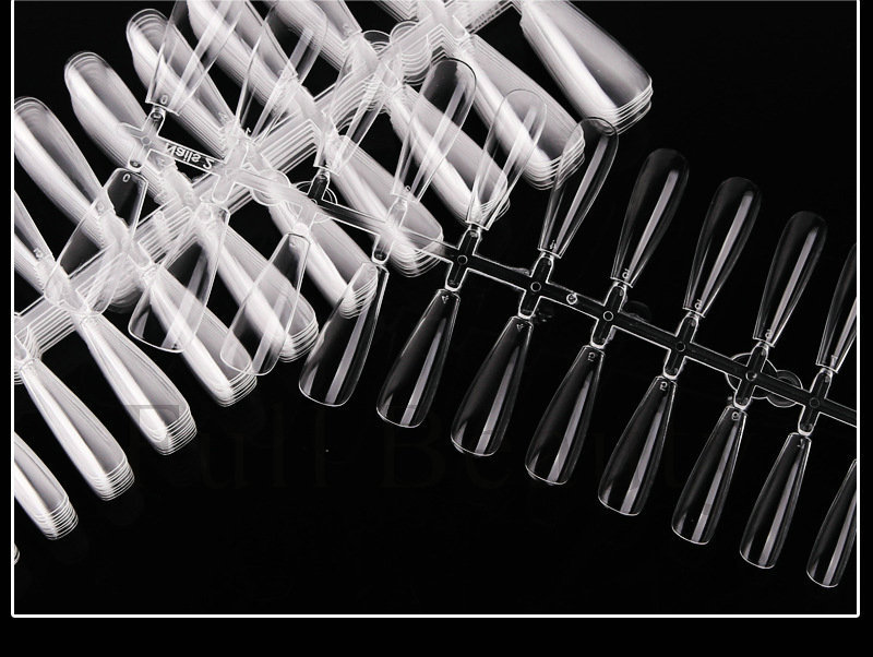 Cross-border new nail nail plate box set, thin and seamless, 240 pieces T-shaped ballet type false nail extension plates pic 8