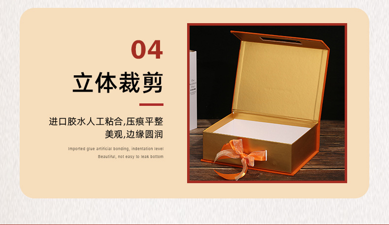 Retro light luxury large bow gift box, retro wedding candy box, hand-held box, velvet souvenir return box pic 10