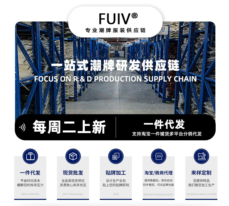 FUIV 跨境水洗复古牛仔裤男女美式高街修身直筒裤时尚潮流休闲裤详情1