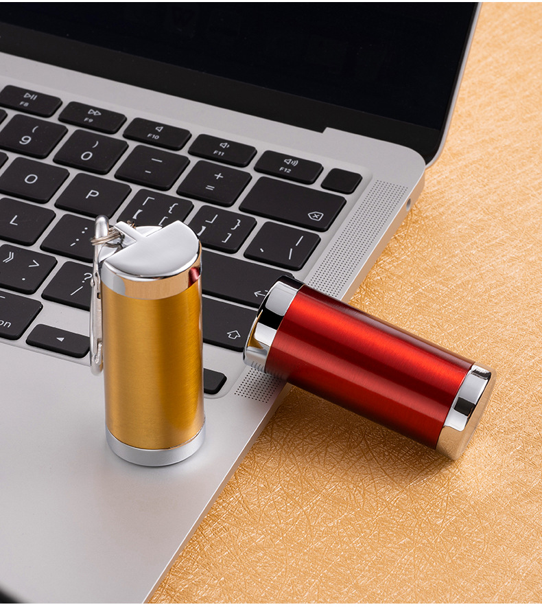 严选挂件式金属烟灰缸 便携迷你胶囊钥匙扣随身烟灰盒烟灰缸批发详情16