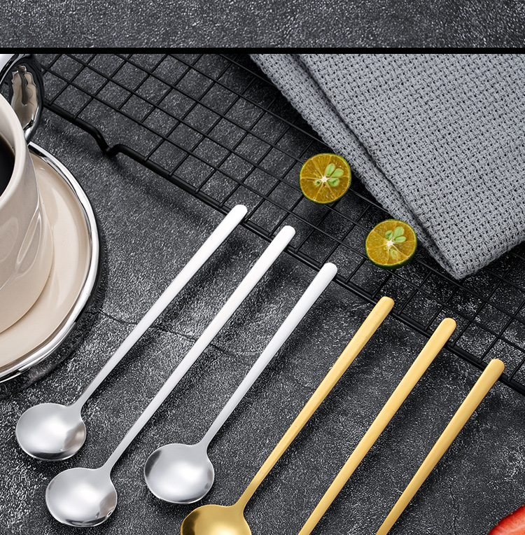 不锈钢小圆勺燕窝银耳勺子蜂蜜甜品婚礼伴手礼搅拌勺礼品勺咖啡勺详情15