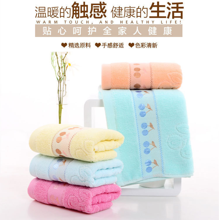 Striped towel manufacturer wholesale pure cotton absorbent plain jacquard soft face towel, daily gift embroidered logo pic 41