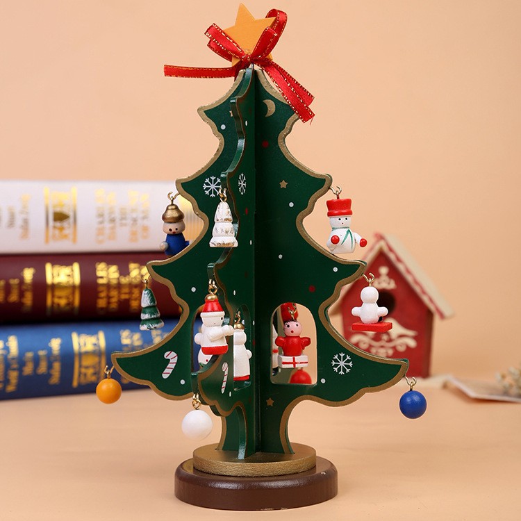 Only Supreme Christmas Decorations Desktop Christmas Tree Display Mini Christmas Tree Wooden Display Window Display items pic 13