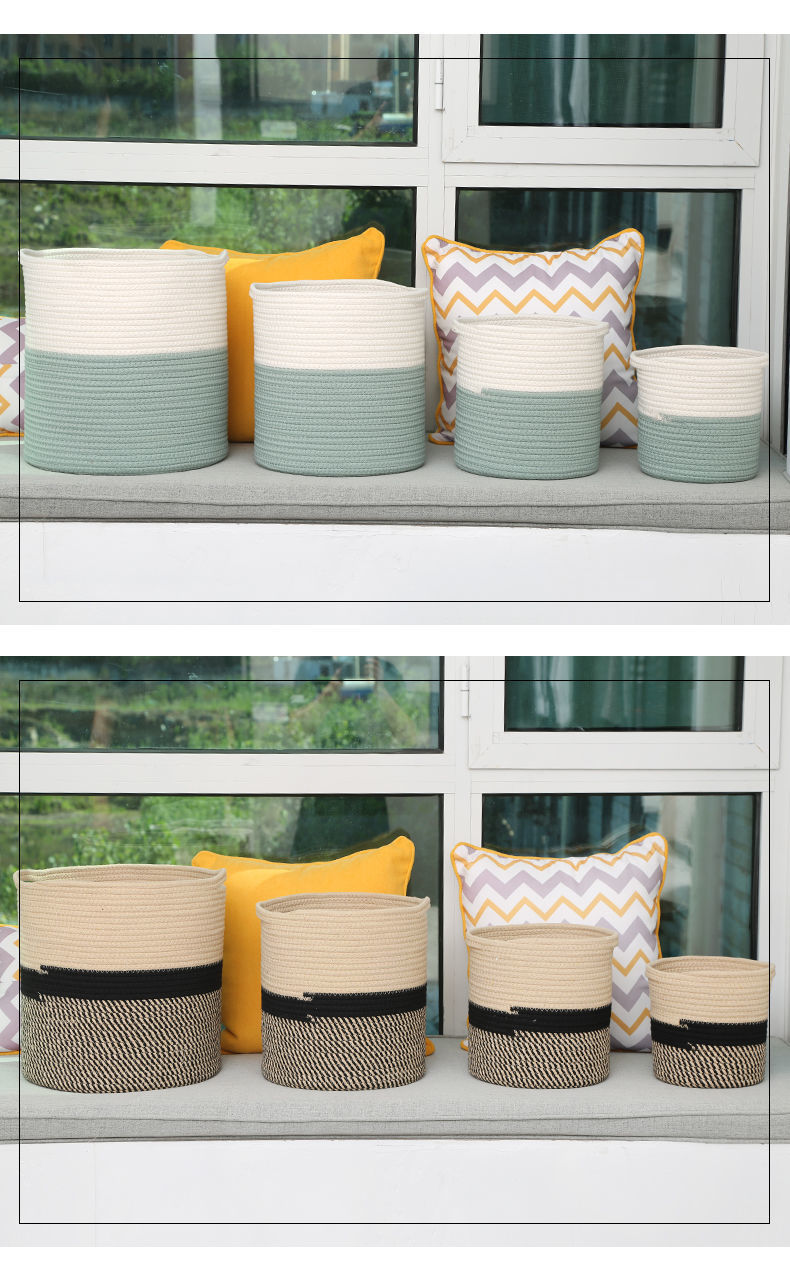 脏衣篮收纳仿藤编脏衣服玩具收纳筐轻奢脏衣桶家用洗衣篮编织篮子详情16