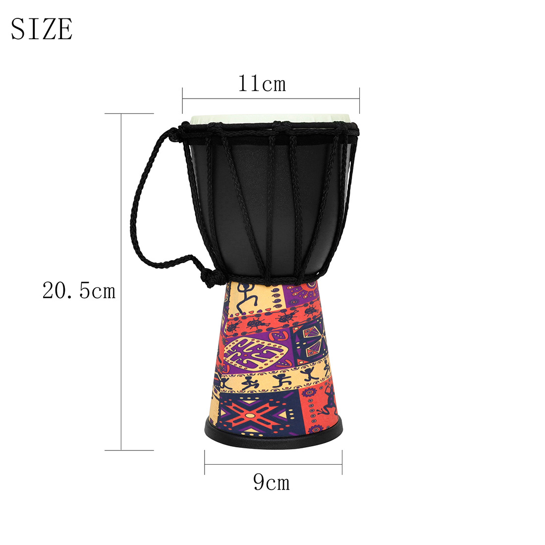 批发4寸非洲鼓山羊皮手鼓初学儿童学校轻质鼓打击乐器丽江手拍鼓详情2