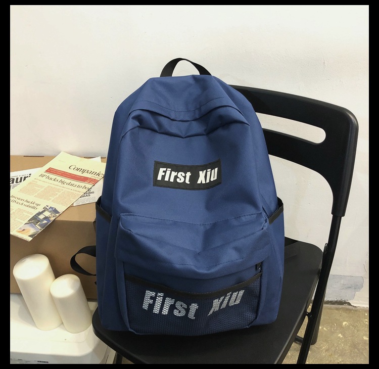 双肩包女2020新款大学生ins风书包韩版原宿ulzzang潮牌百搭背包男详情37