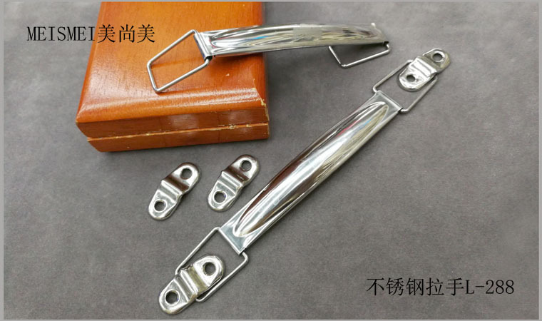 Stainless steel handle folding handle for heavy-duty industrial plate lifting box spring handle box ring handle 98mm pic 1