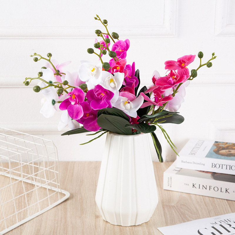 仿真花六头石榴果枝家居软装泡沫果假花落地长杆花枝装饰插花摆件详情40