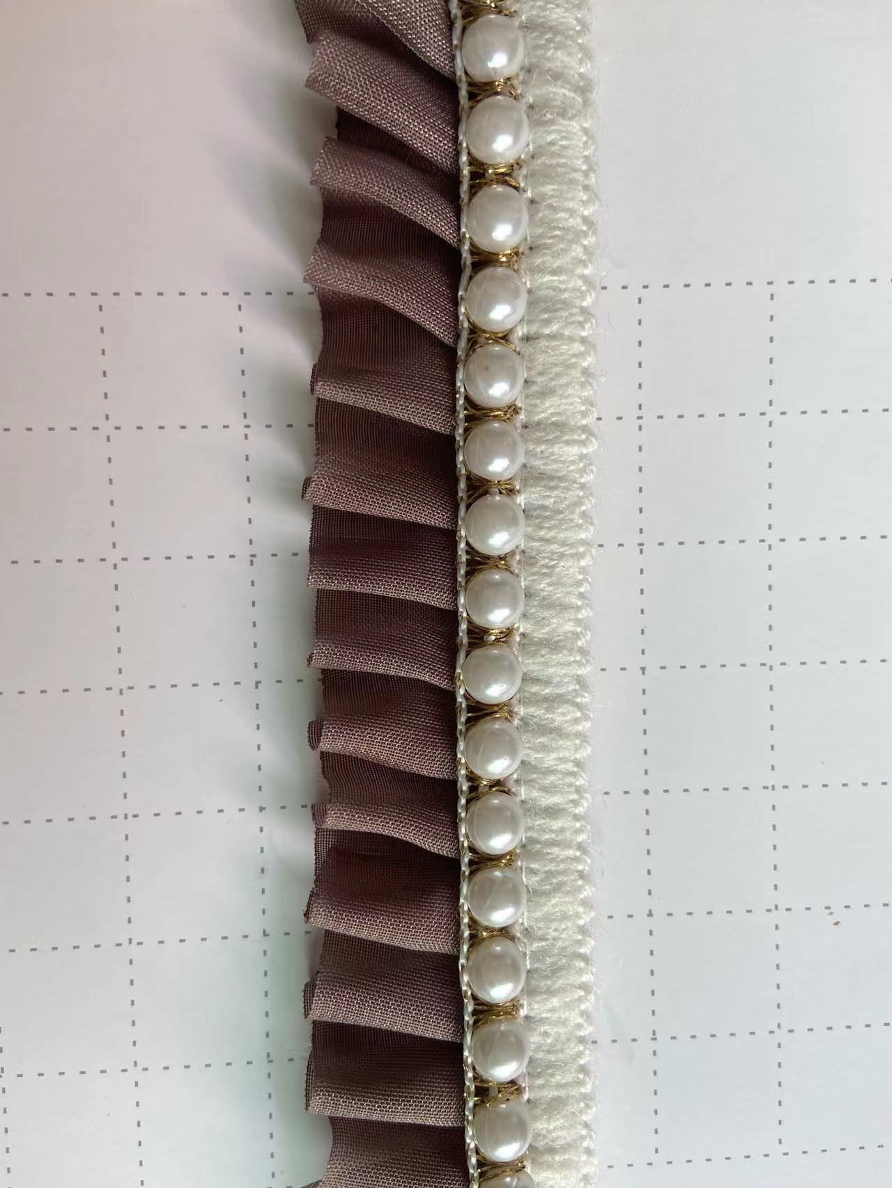 Wholesale of hot-selling lace, pearl lace, chiffon, pleated chanel-style lace accessories and decorative webbing pic 45